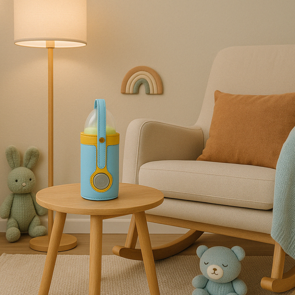 Chauffe-Biberon Portable Bleu ciel