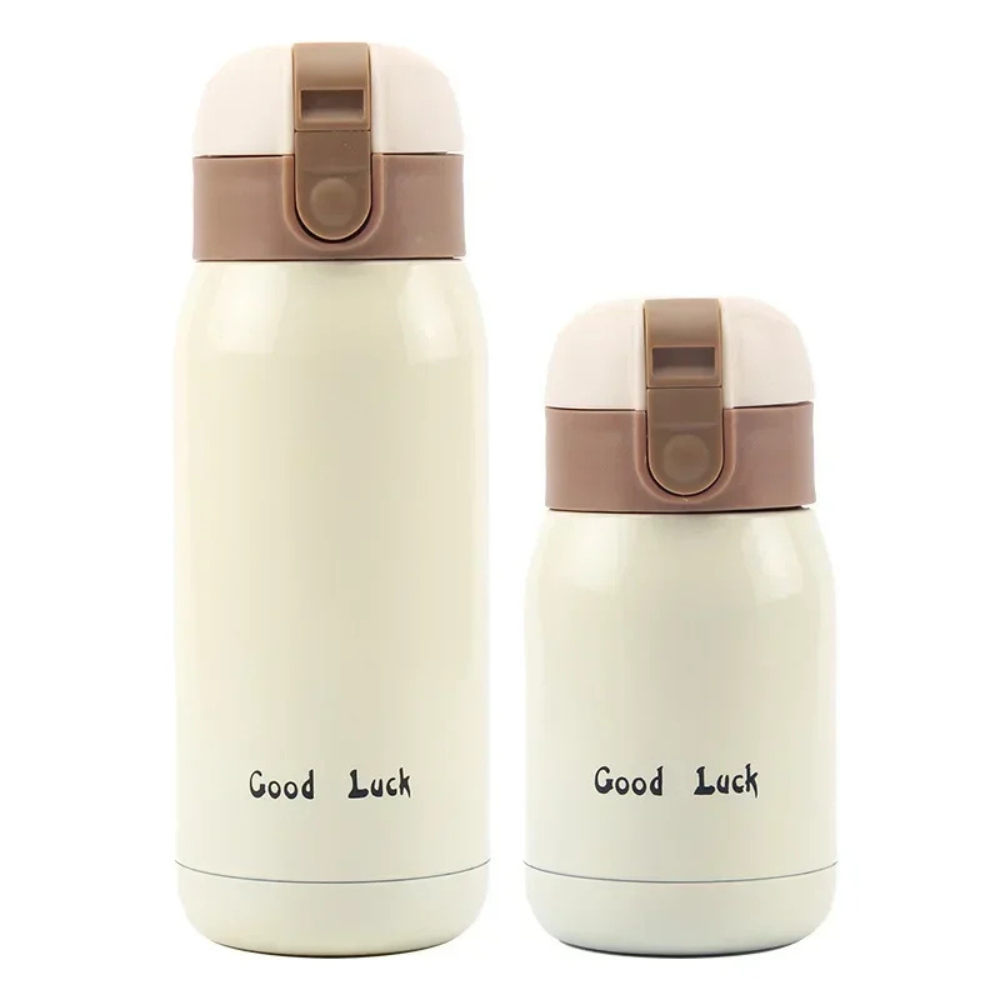 2 Mini Gourde Isotherme Beige 